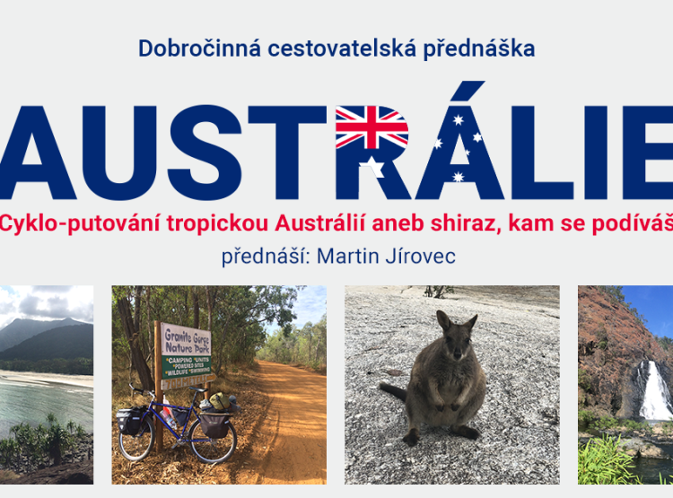 Chystá se dobročinná přednáška pro Domácí hospic Ledax na téma cyklo-putování Austrálií