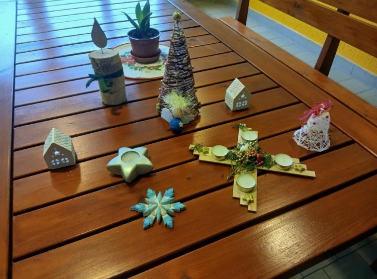 Výzdoba v Domě s pečovatelskou službou v Dačicích