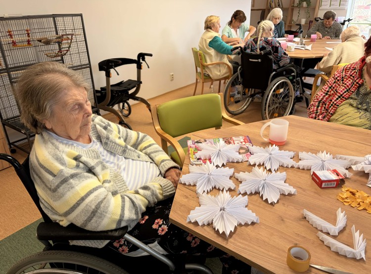 Sněhová inspirace za okny