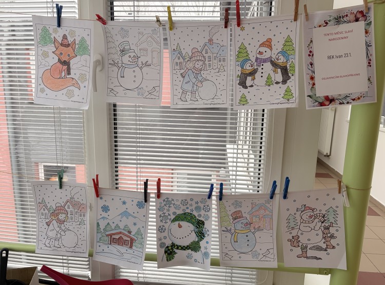 Sněhová inspirace za okny