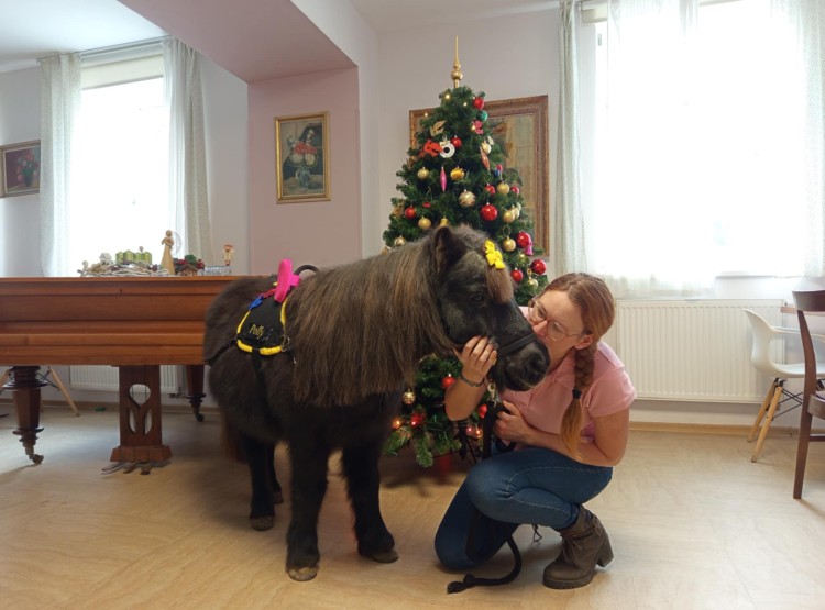 Zooterapie potěšila klienty Centra sociálních služeb Emausy