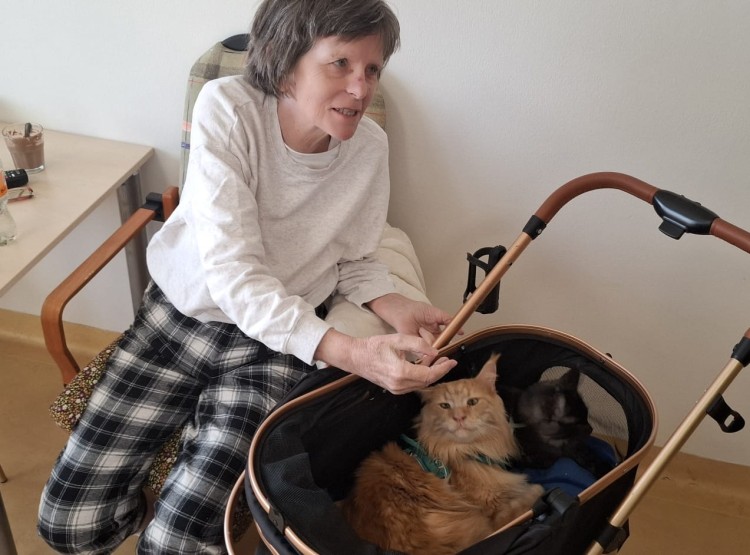 Návštěva kočičích kamarádů v Domově pro seniory Vysoké Mýto