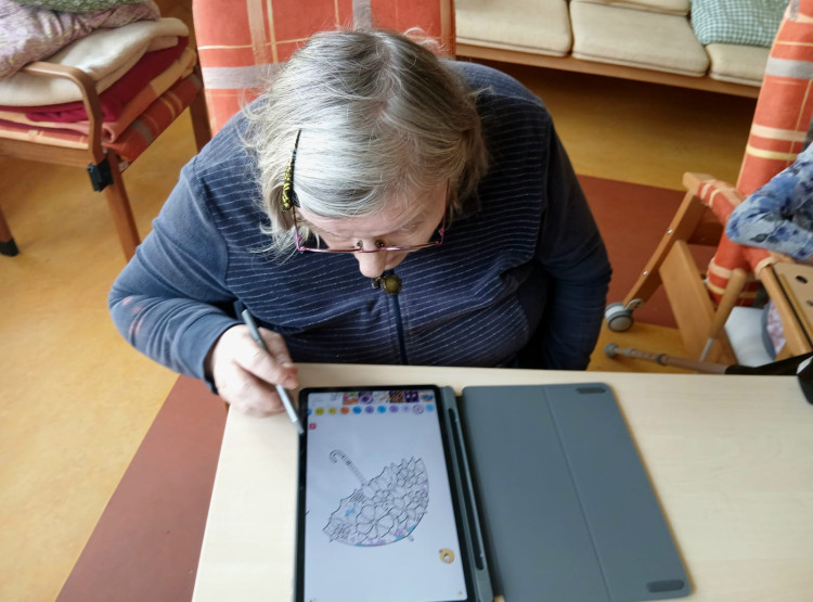 Práce na tabletu