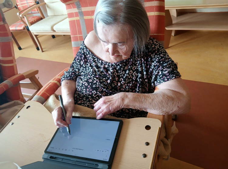 Práce na tabletu