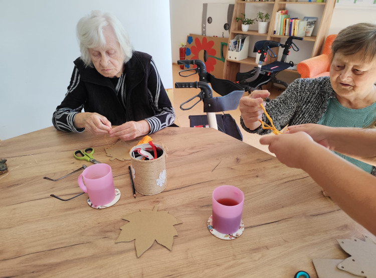 Výroba podzimní dekorace