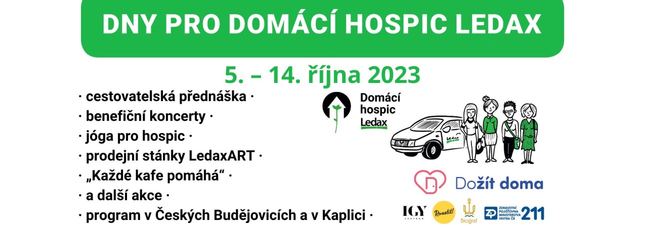 Dny pro Domácí hospic Ledax 5. – 14. října 2023