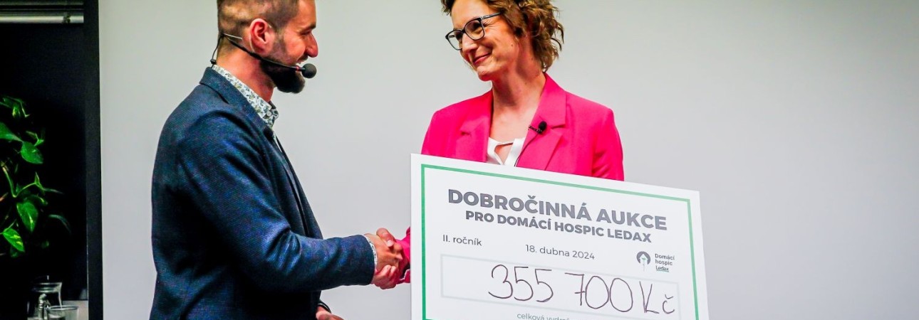 Druhý ročník Dobročinné aukce pro Domácí hospic Ledax