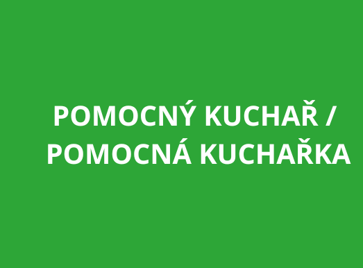 Vysoké Mýto: Pomocný kuchař / pomocná kuchařka