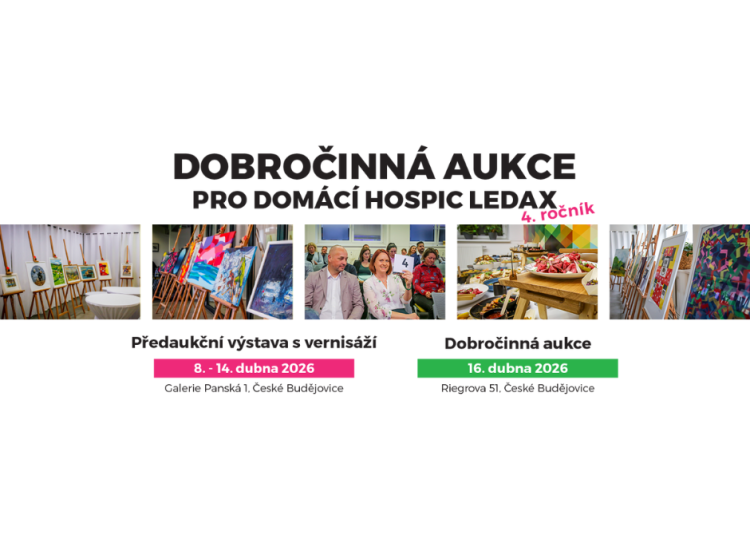 Chystáme čtvrtý ročník Dobročinné aukce pro Domácí hospic Ledax