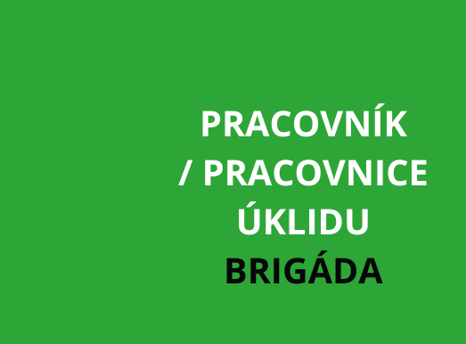 Vysoké Mýto: Pracovnice/pracovník úklidu - BRIGÁDA