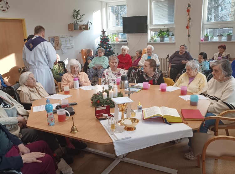 Vánoční mše v Centru sociálních služeb Domus