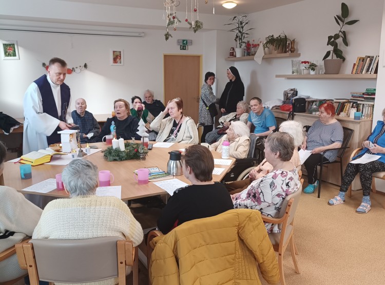 Vánoční mše v Centru sociálních služeb Domus