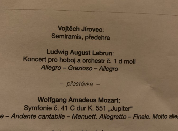 Návštěva koncertu Jihočeské filharmonie
