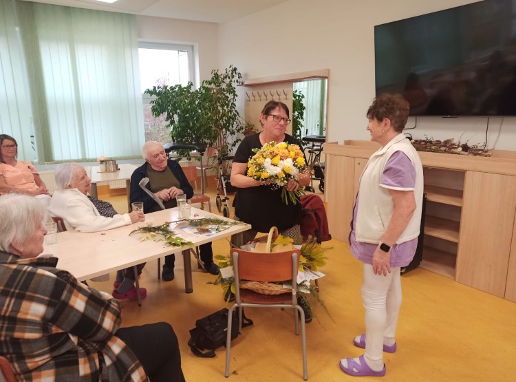 Návštěva paní Zavřelové v Domově pro seniory Vysoké Mýto
