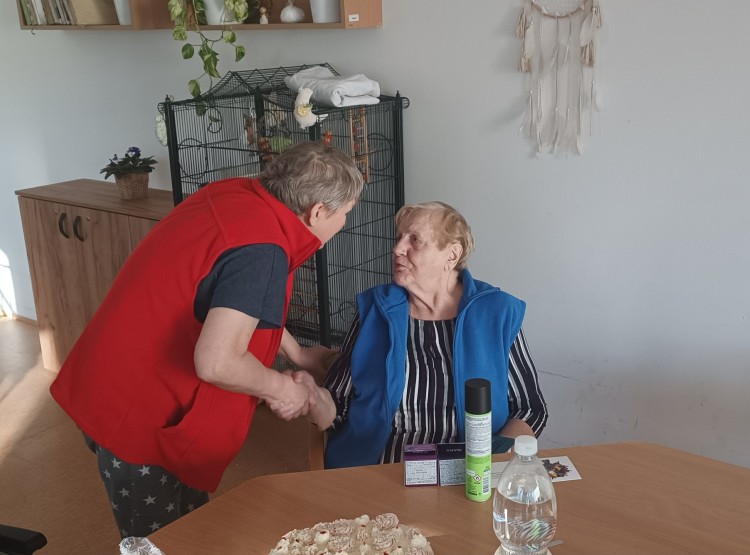 Oslava narozenin paní Aničky a Bedřišky