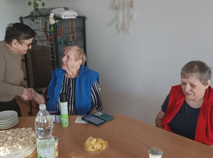 Oslava narozenin paní Aničky a Bedřišky