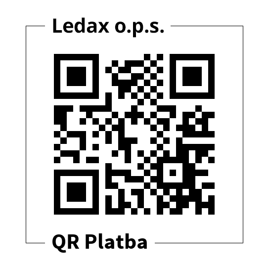 QR platba pro příspěvek na účet Ledax o.p.s.