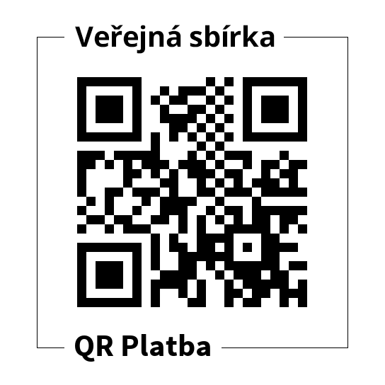 QR kód pro platbu do veřejné sbírky Domácího hospice Ledax